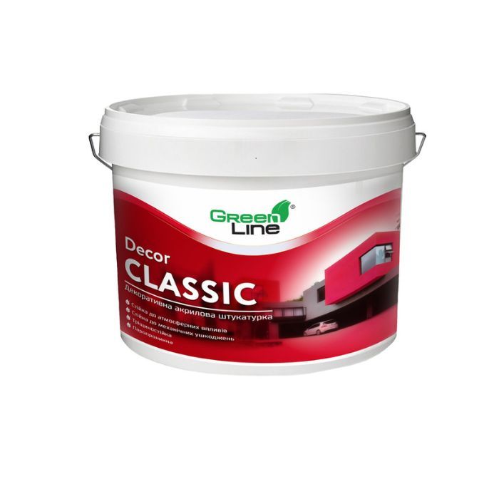 Декоративна акрилова штукатурка DECOR CLASSIC, ТМ GREEN LINE, 25 кг