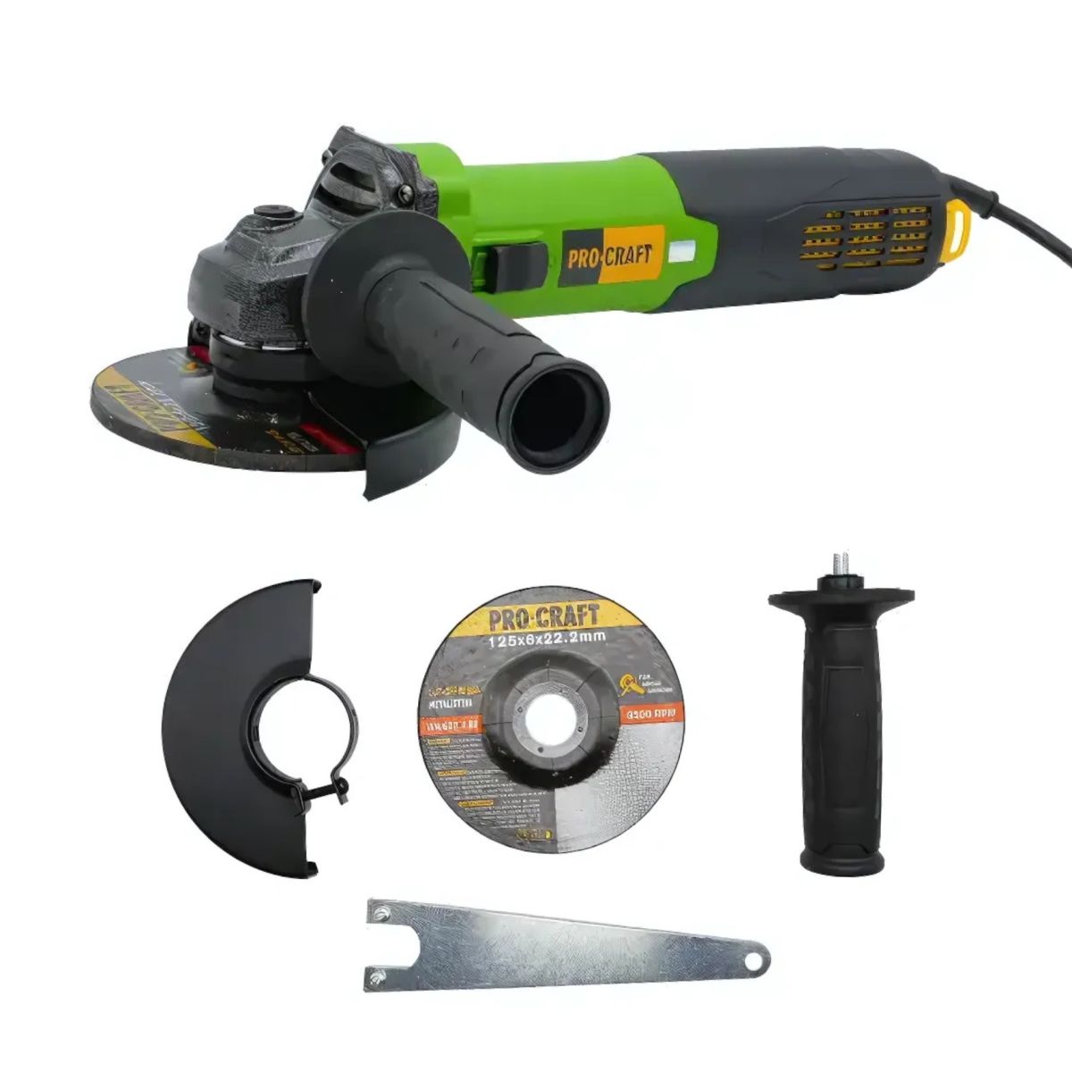 Углошлифовальная машина бесщеточная Procraft PW2350 125 мм