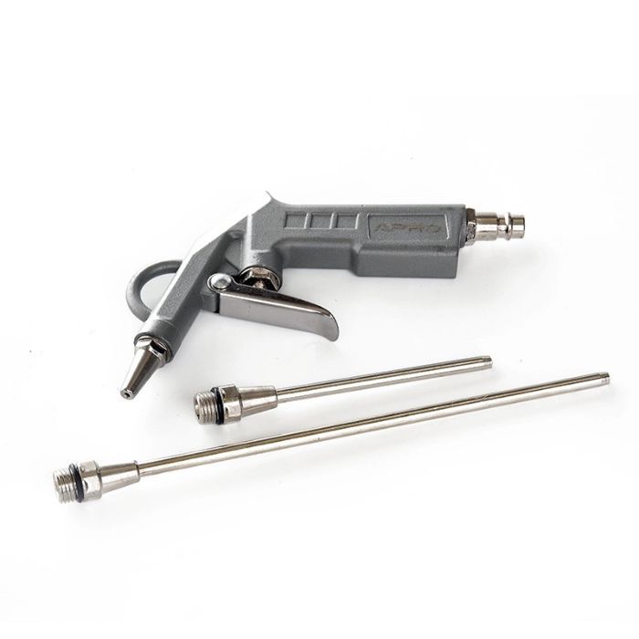 Пістолет продувний з набором наконечників (метал. корпус)26/122 /212мм APRO