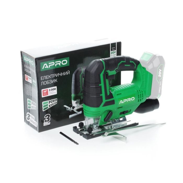 Лобзик аккумуляторный APRO 20В, 20JS, без АКБ