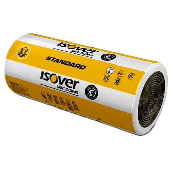 Мінераловатний утеплювач ISOVER Roll 42 50+50 мм, 1,2*7,5м, 0,9м3/18м2 (30шт)