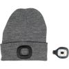 Шапка зимова сіра VOREL з акумуляторним- 3,7 В ліхтарем 120 Lm