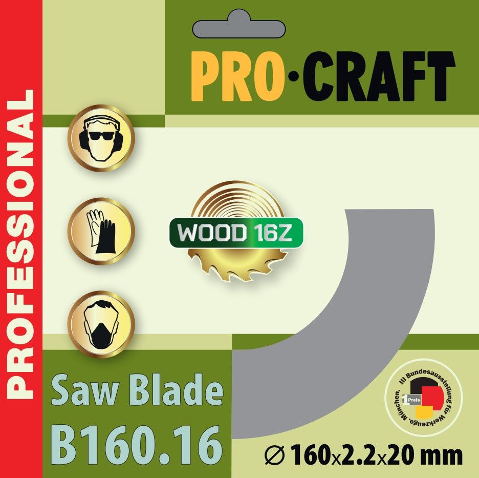 Пиляльний диск Procraft B160.16 16T (по дереву)