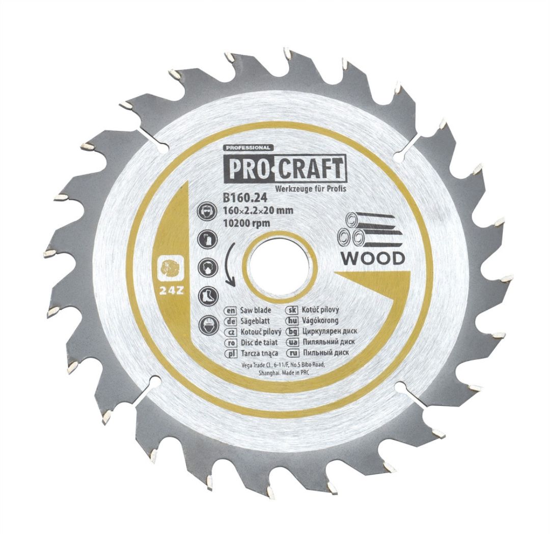 Пильный диск Procraft B160.24 24T (по дереву) Procraft B160.24 24T (по дереву)