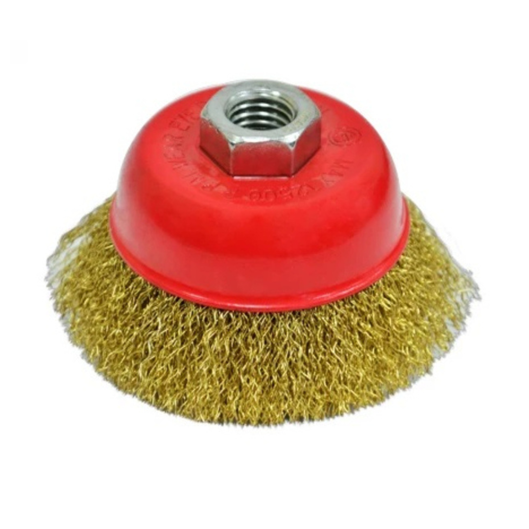 Щетка крацовка "Чашка", латунная, 75мм, ТМ thelИНСТРУМЕНТ