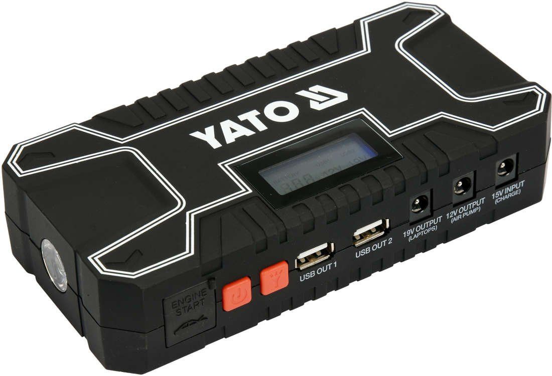 Пускова-зарядна батарея YATO ємність 12 Агод 300/500 А USB 5 В 2 А