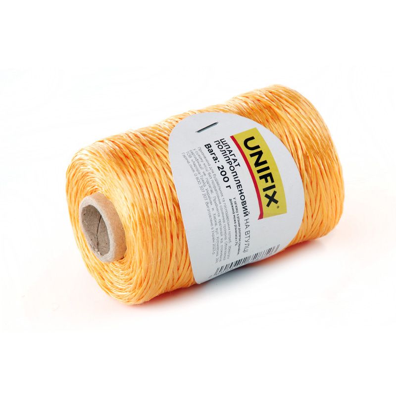 Шпагат поліпропіленовий 400г на втулці UNIFIX