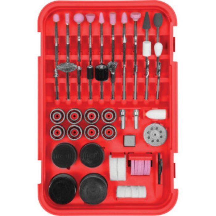 Набір насадок до міні-шліфмашинок YATO зі шпинделями Ø= 3,2мм, адаптери Ø= 2,3 і 3,2 мм, 157ел.