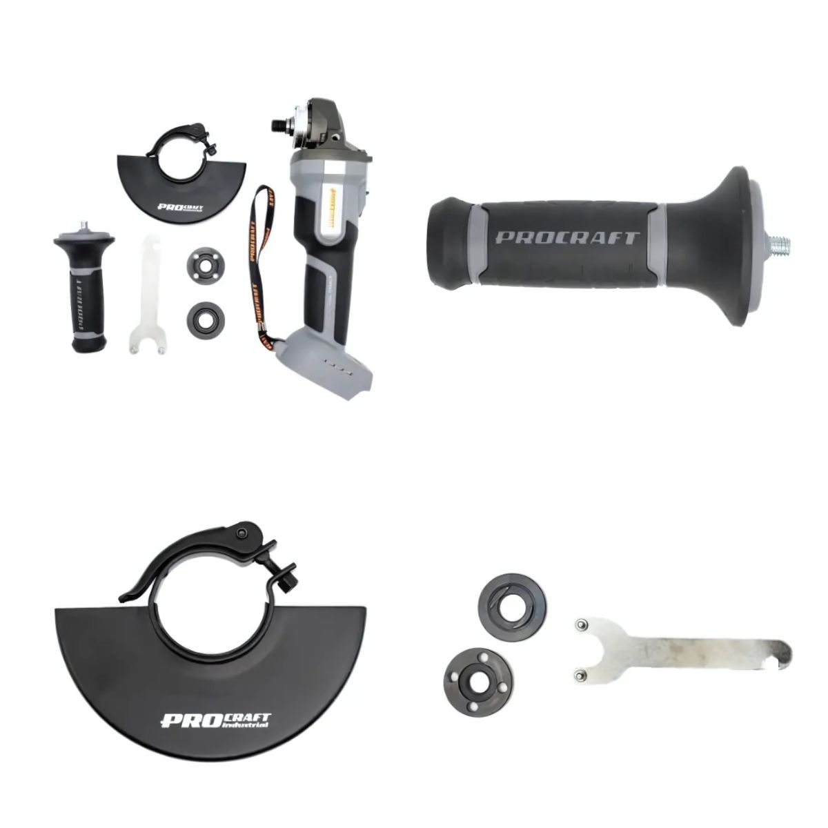 Акумуляторна болгарка Procraft industrial AG125A Сумка (1 акб та зп)