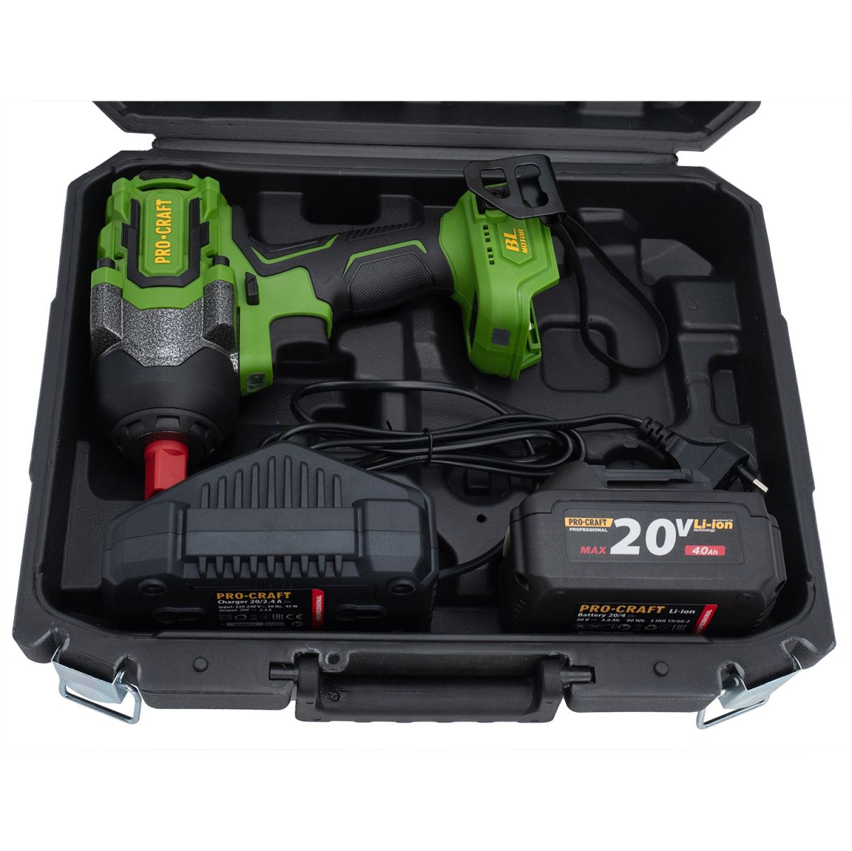 Аккумуляторный гайковерт Procraft PWA36 Кейс (с 1 АКБ и ЗП
