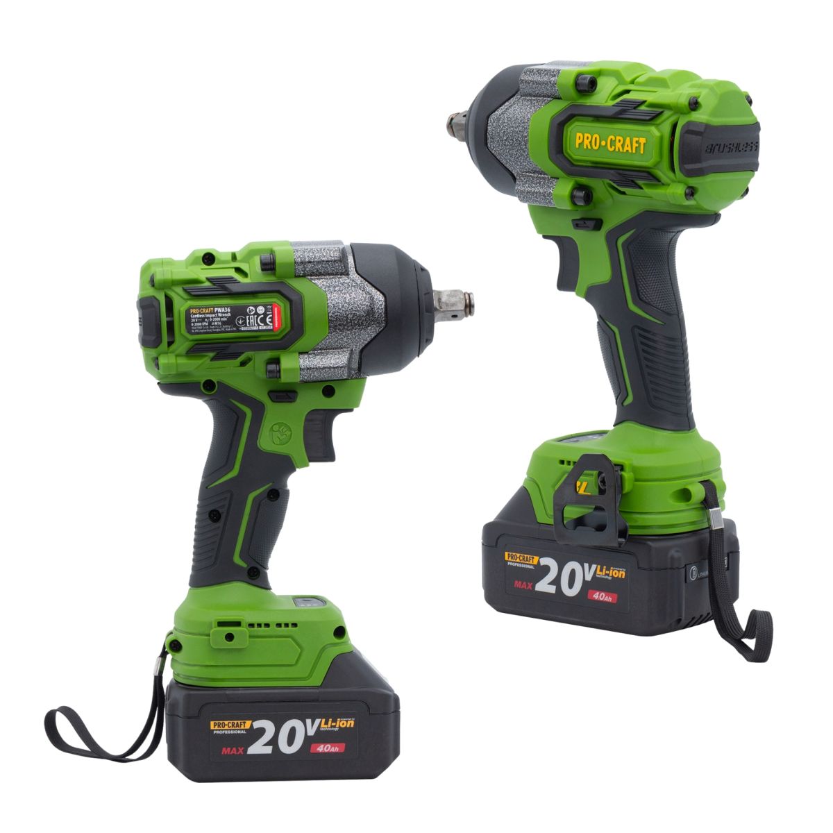 Аккумуляторный гайковерт Procraft PWA36 Кейс (с 1 АКБ и ЗП