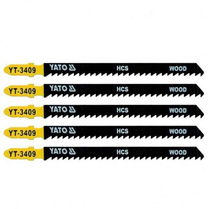 Полотно для електролобзика(дерево) YATO, 8TPI, l=115мм, набір 5пр.
