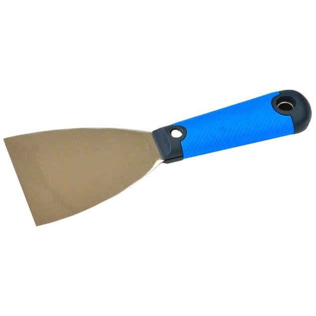 Шпательна лопатка сталева з нержавіючим покриттям, тип "Профі", 80 мм