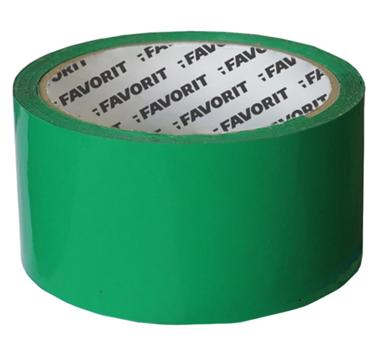 Лента липкая 48 мм х 50 м, зеленый любимый