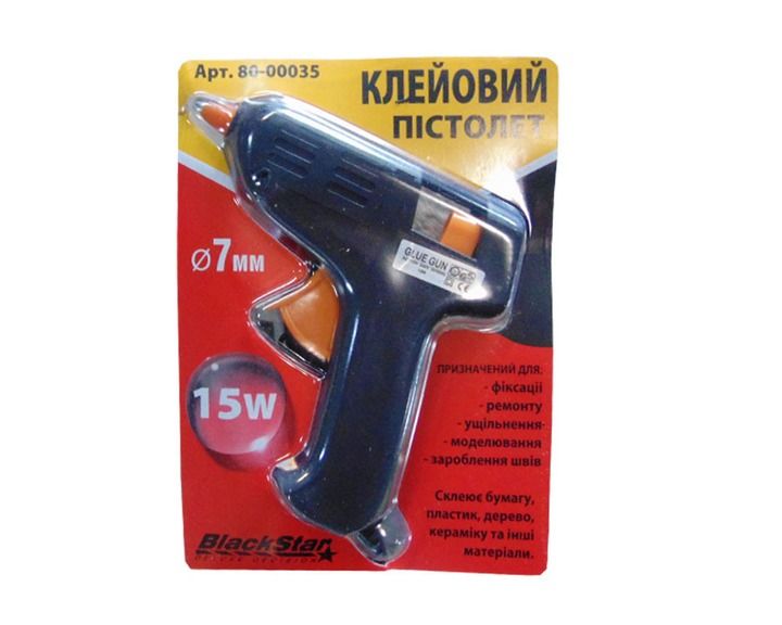 80-00035 Клейовий пістолет 15Вт, 7,0мм "BlackStar"