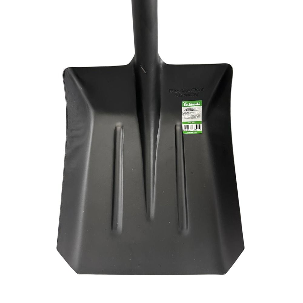 Лопата совкова Yoshimoto з ребрами жорсткості з металевим держаком