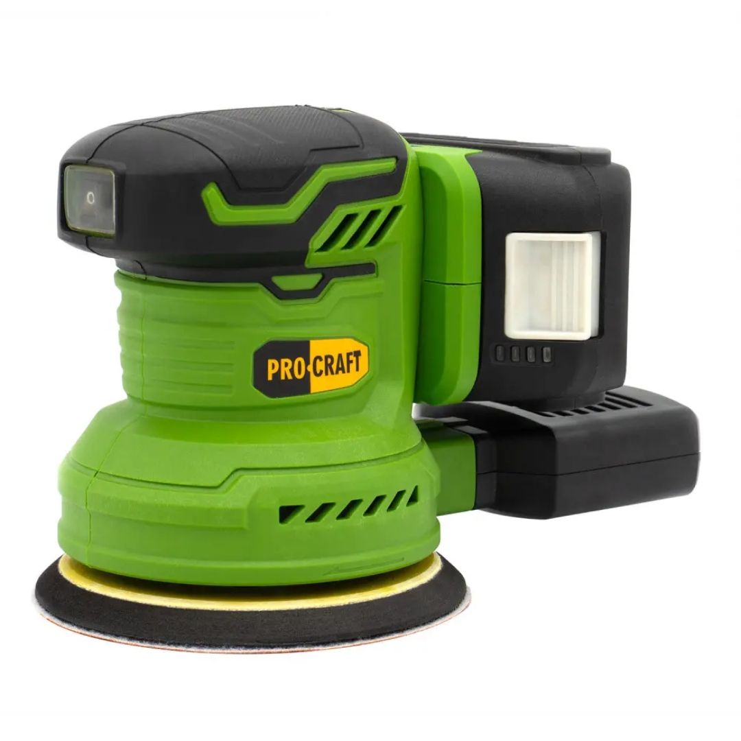 Акумуляторна ексцентрикова шліфмашина Procraft PX20BL (без акб та зп)