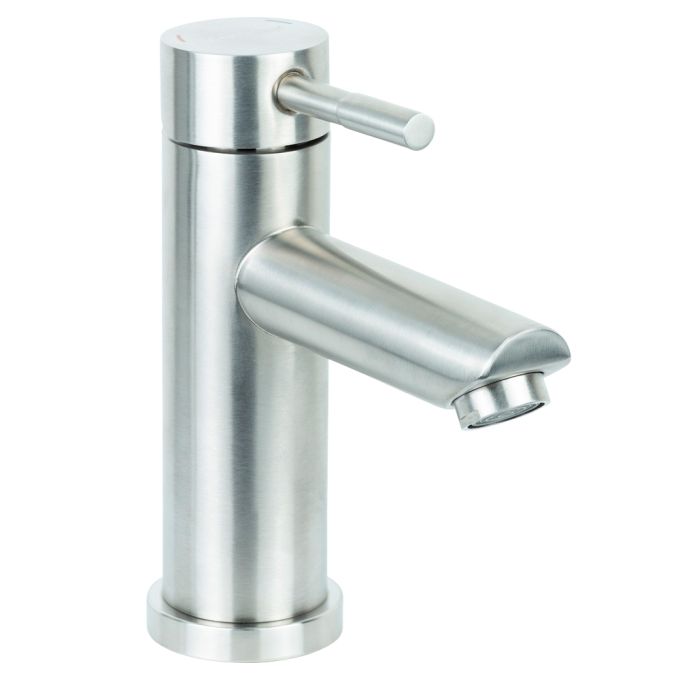 Змішувач KT Ø35 для раковини литий на гайці SS AQUATICA KT-1A170P