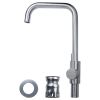 Смеситель KT Ø35 для кухни Г-гусак на гайке SS AQUATICA KT-4B270P