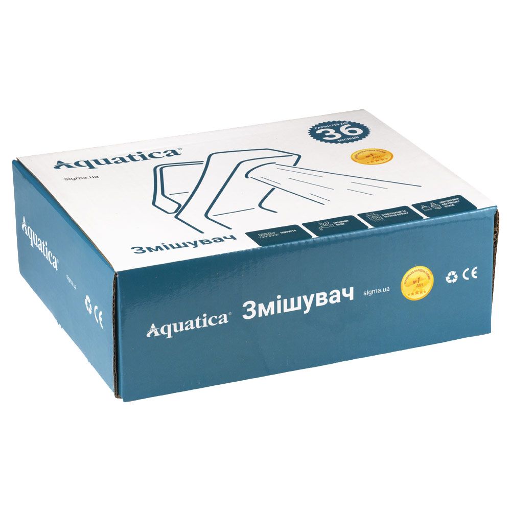 Змішувач s37 Ø35 для раковини литий на шпильці (B) AQUATICA