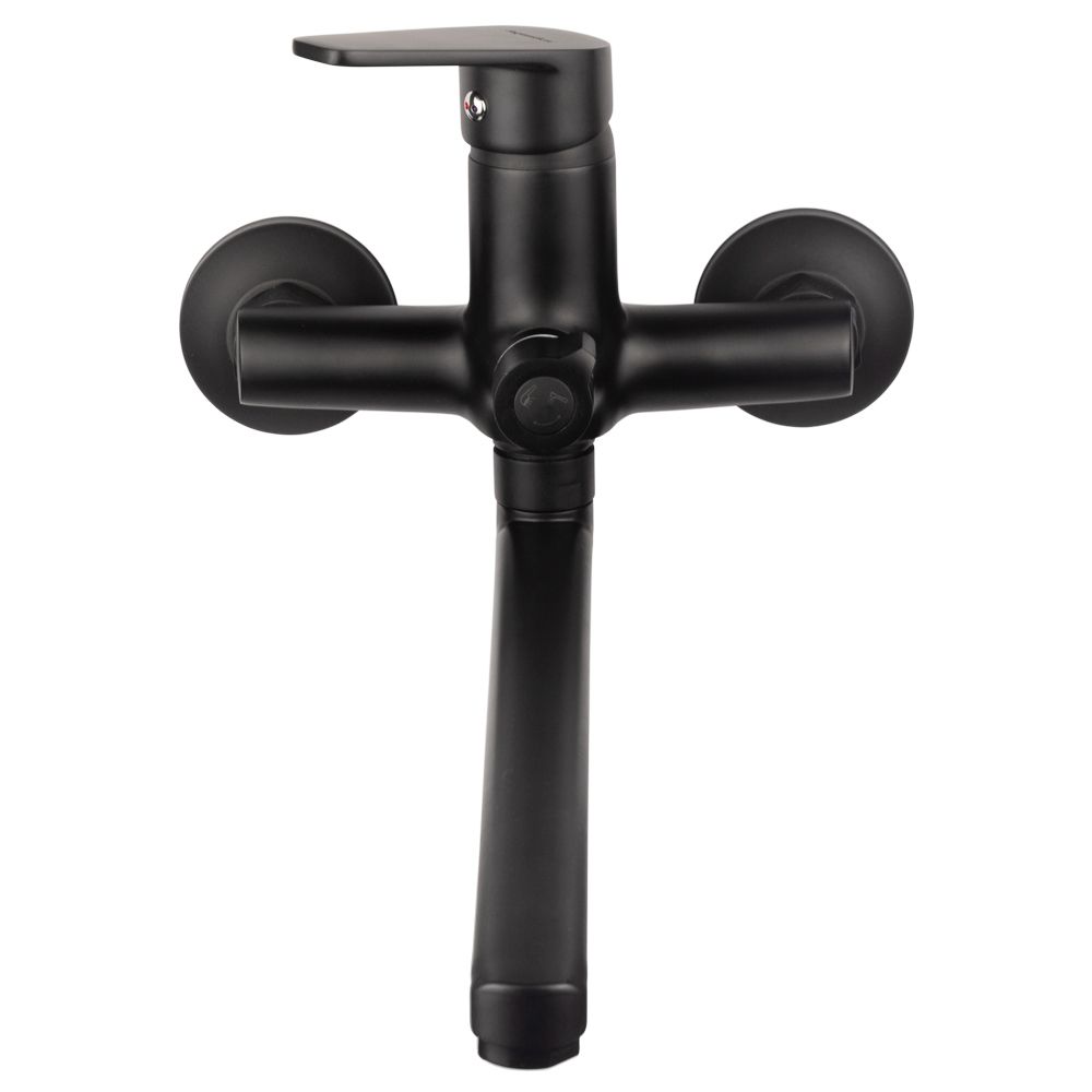 Змішувач s37 Ø35 для ванни излив прямий 350мм дивертор вбудований картриджний (B) AQUATICA