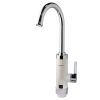 Кран-водонагрівач проточний HZ 3.0кВт 0.4-5бар для кухні гусак вухо на гайці (W) AQUATICA HZ-6B143W