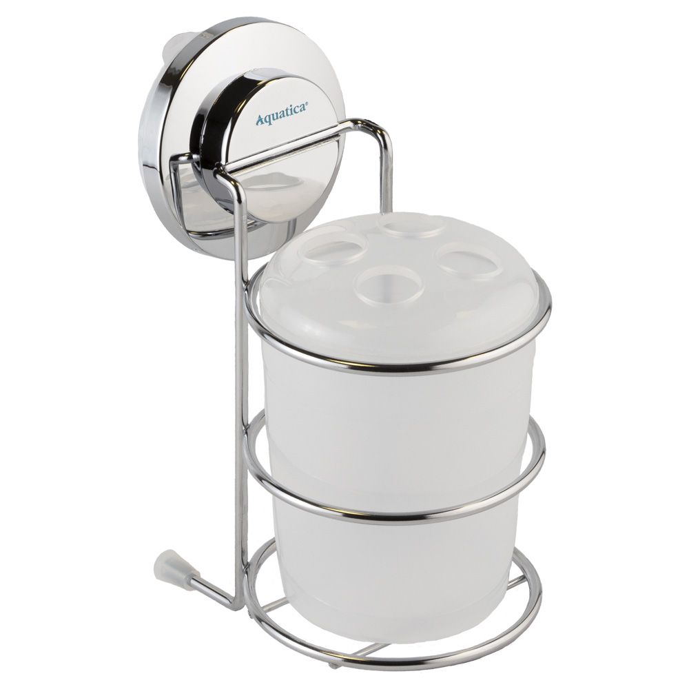 Склянка на вакуумній присосці s38 73×100×163мм AQUATICA