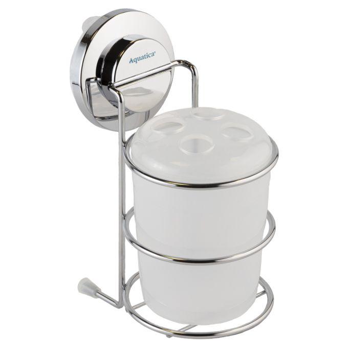 Склянка на вакуумній присосці s38 73×100×163мм AQUATICA