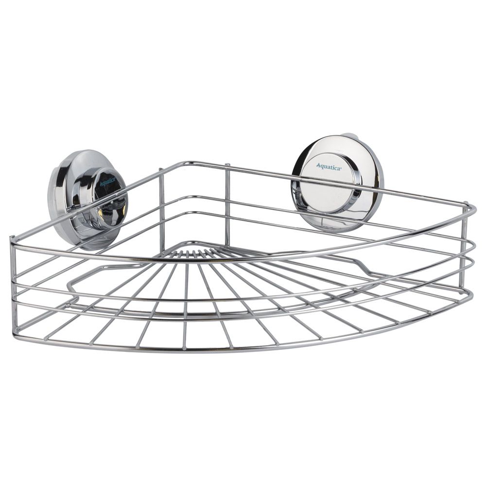 Кошик на вакуумних присосках кутовий s38 294×210×90мм AQUATICA