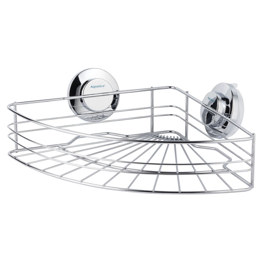 Кошик на вакуумних присосках кутовий s38 294×210×90мм AQUATICA