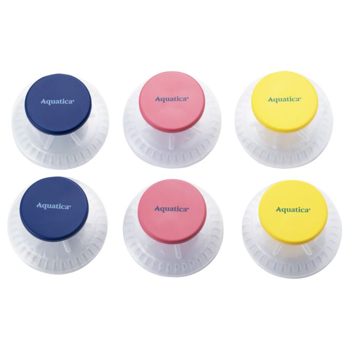 Гачки на вакуумних присосках s42 Ø40×40мм кольорові (6шт) AQUATICA