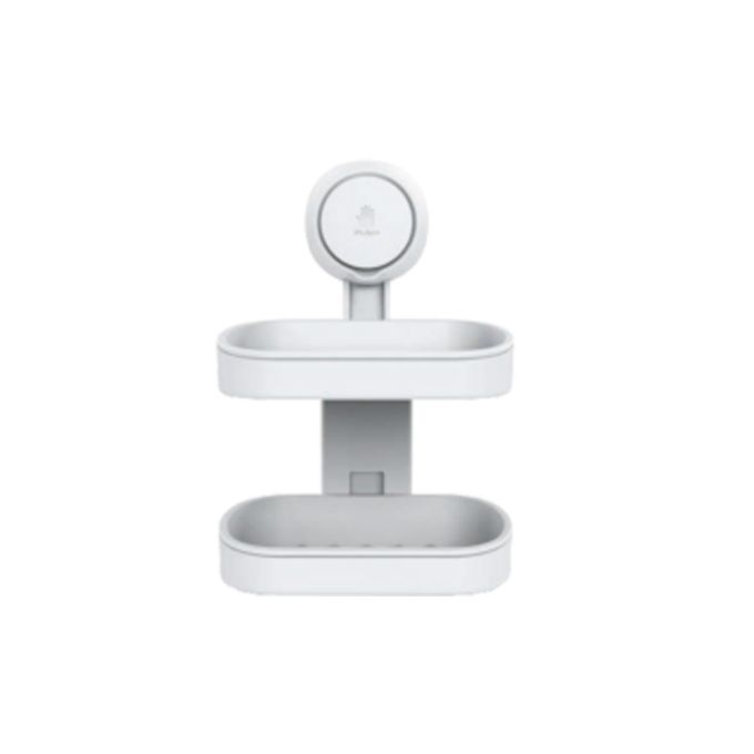 Мильниця на вакуумній присосці подвійна s42 142×111×201мм AQUATICA