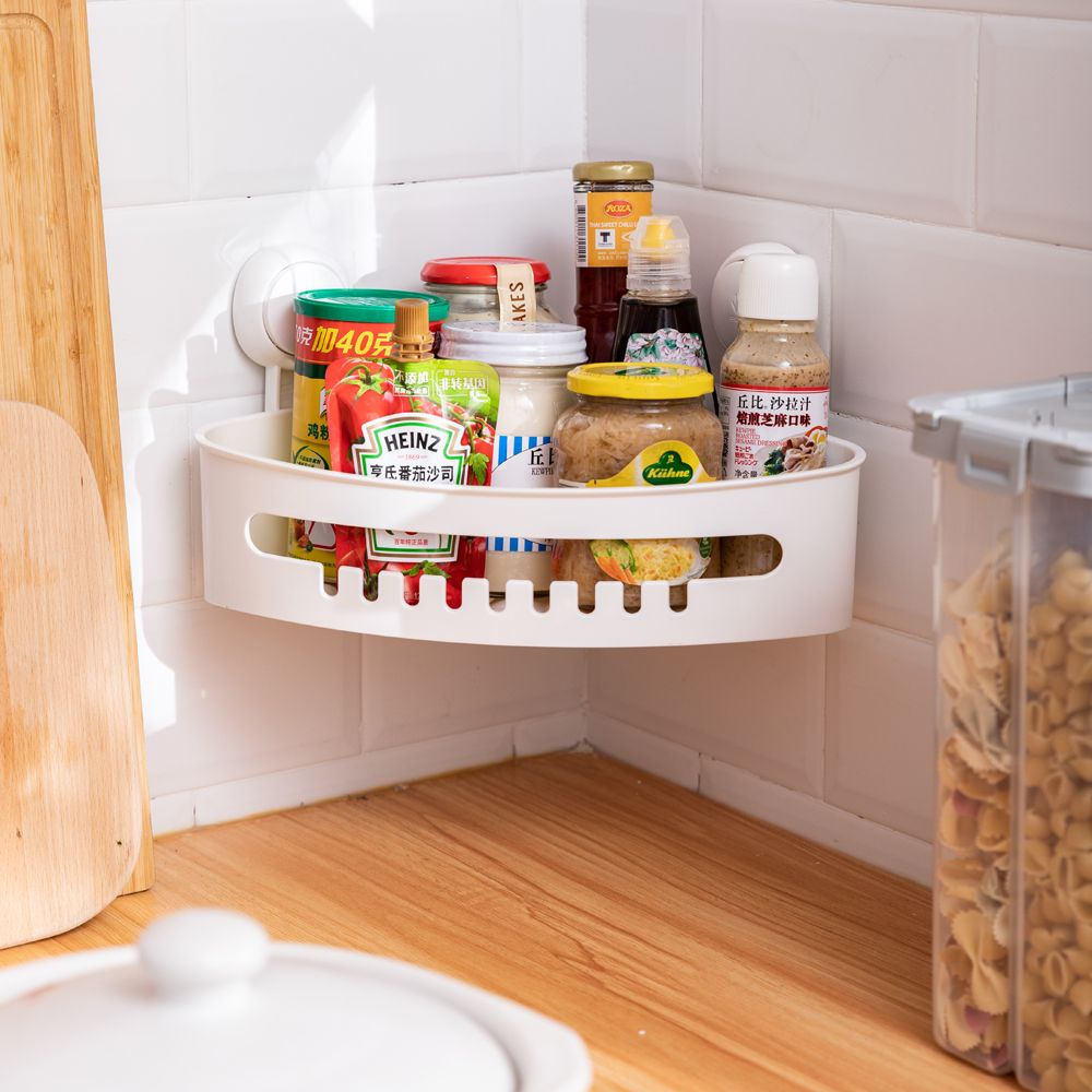 Кошик на вакуумних присосках кутовий s42 255×255×105мм AQUATICA