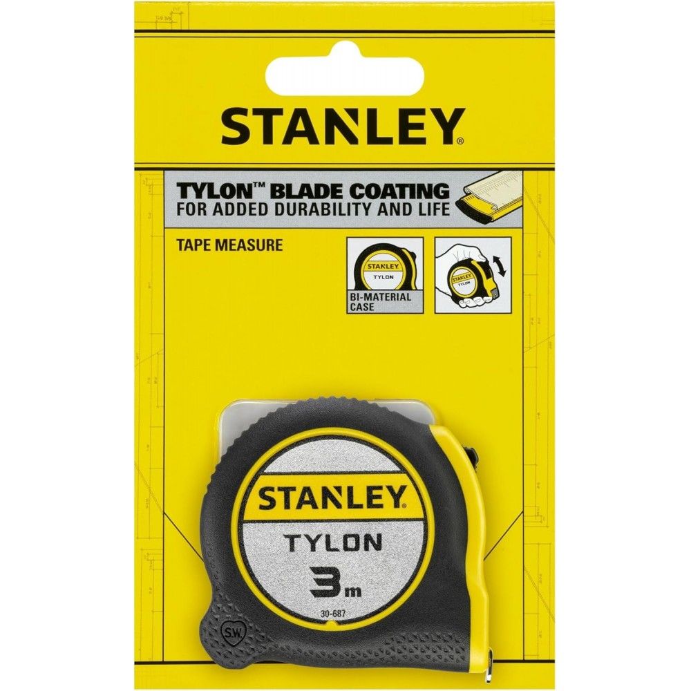 Рулетка STANLEY "Tylon" 3 м х 12.7 мм