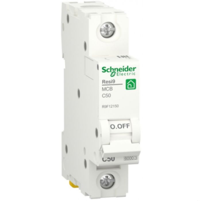 Автоматичний вимикач 6kA 1P 50A C RESI9 Schneider