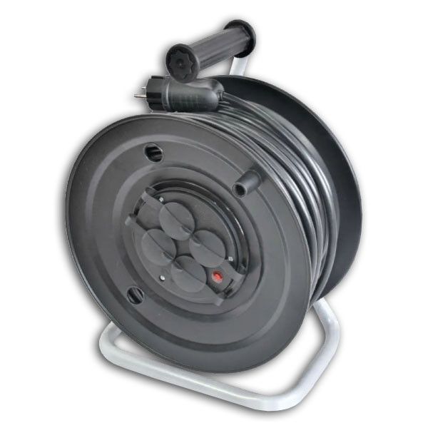 Подовжувач на катушцi 4 гн Sokol, 20м (ПВС 2х1,5), 16А, IP44