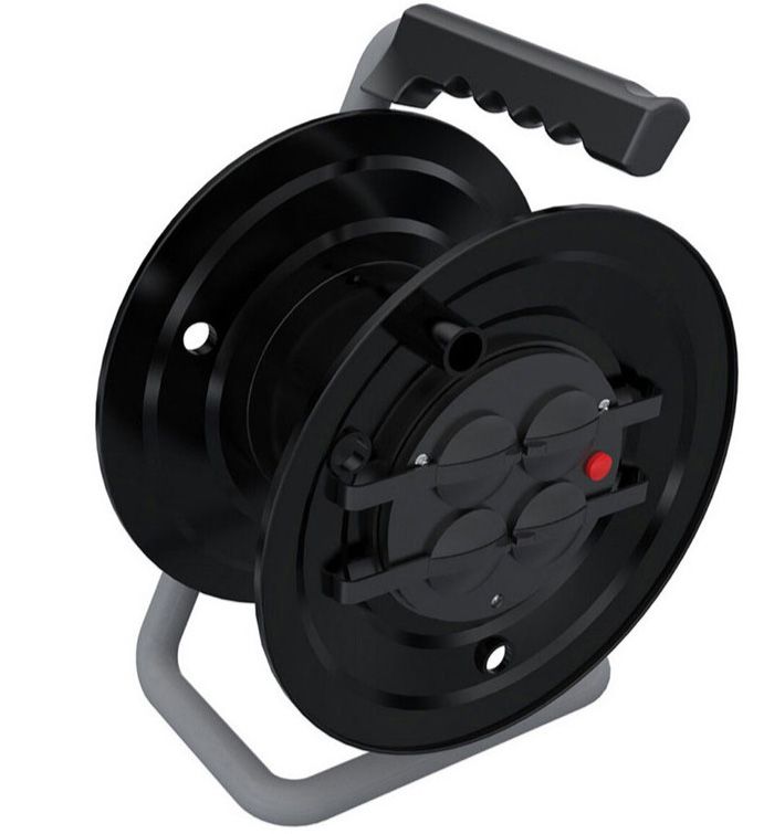 Котушка переносна, 25м (3х1,5 ПВС) з розетками 4 шт 16А, IP44