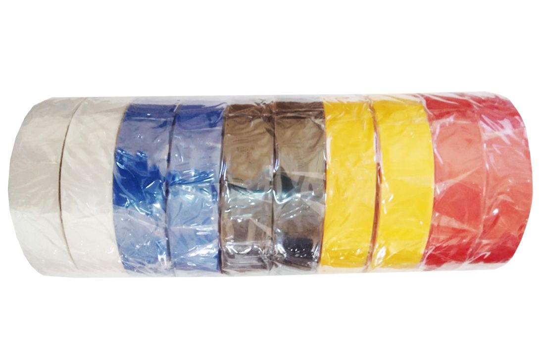 Ізоляційна стрічка 0,15мм*18мм*20м асорті (упак.), SOKOL