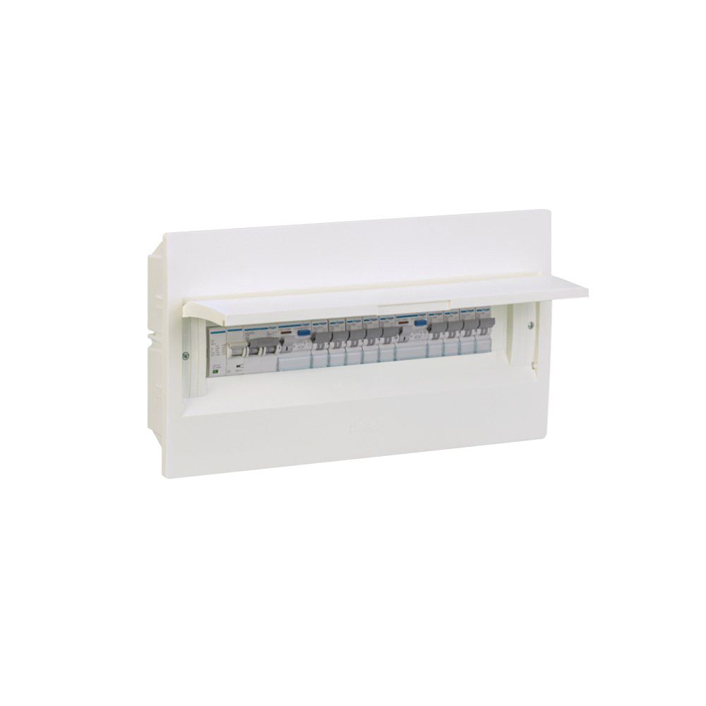 Щит вбудований Cosmos Hager VR118PD 18 модулів з білими дверцятами