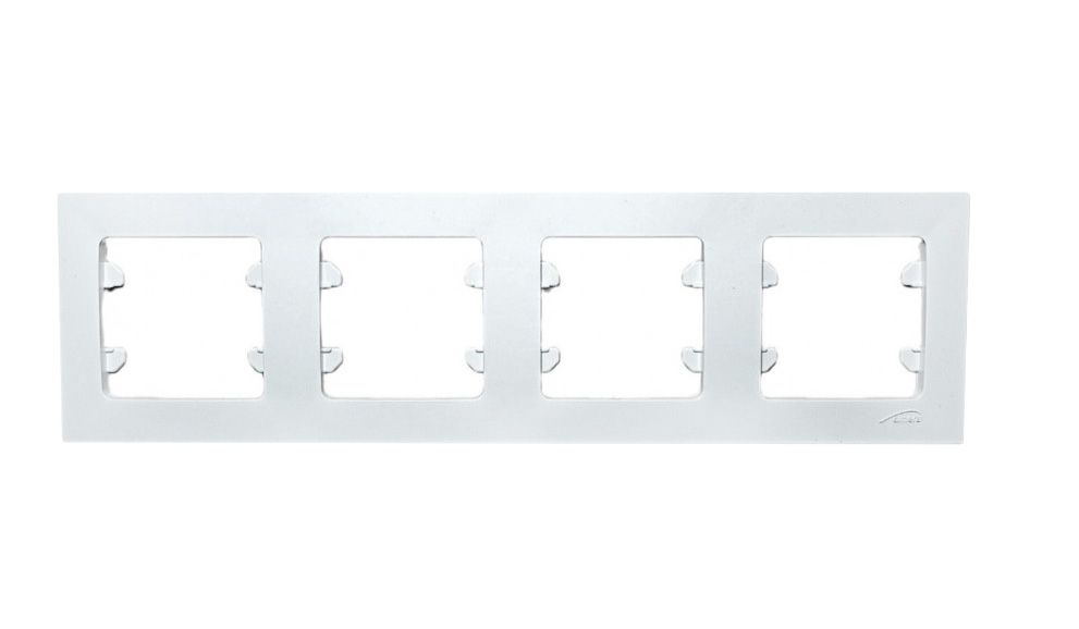 Рамка 4-місна горизонтальна біла Almera BATI