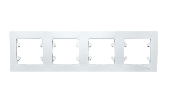 Рамка 4-місна горизонтальна біла Almera BATI