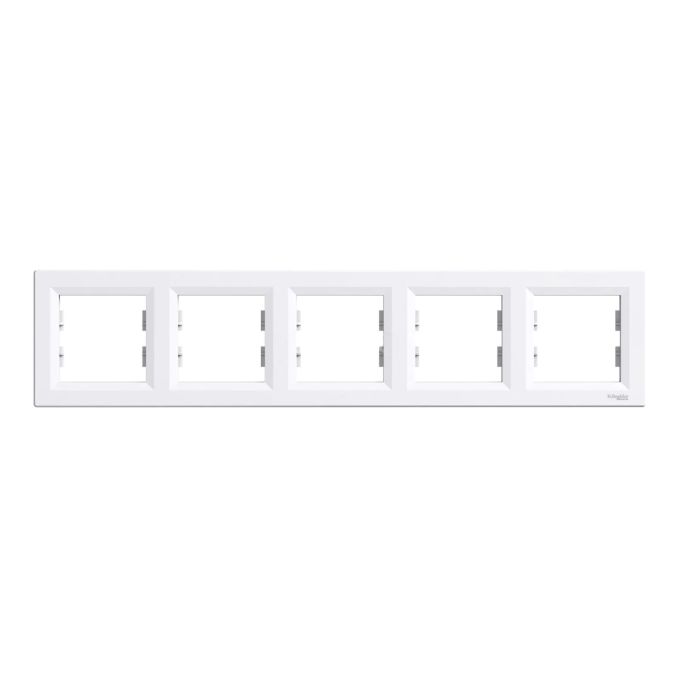 Рамка 5-місна горизонтальна біла Almera BATI