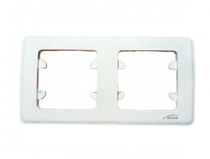 Рамка 2-місна горизонтальна біла Almera DOGU