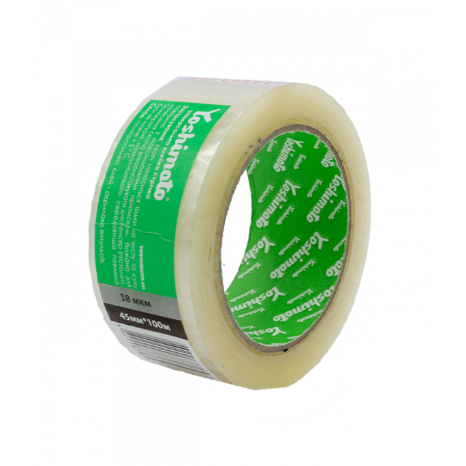 Скотч Yoshimoto 45мм*100м, 38 мкм, прозорий