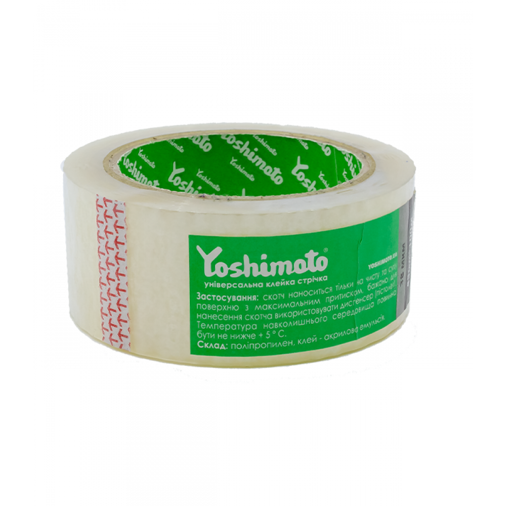 Скотч Yoshimoto 45мм*60м, 38 мкм, прозрачный