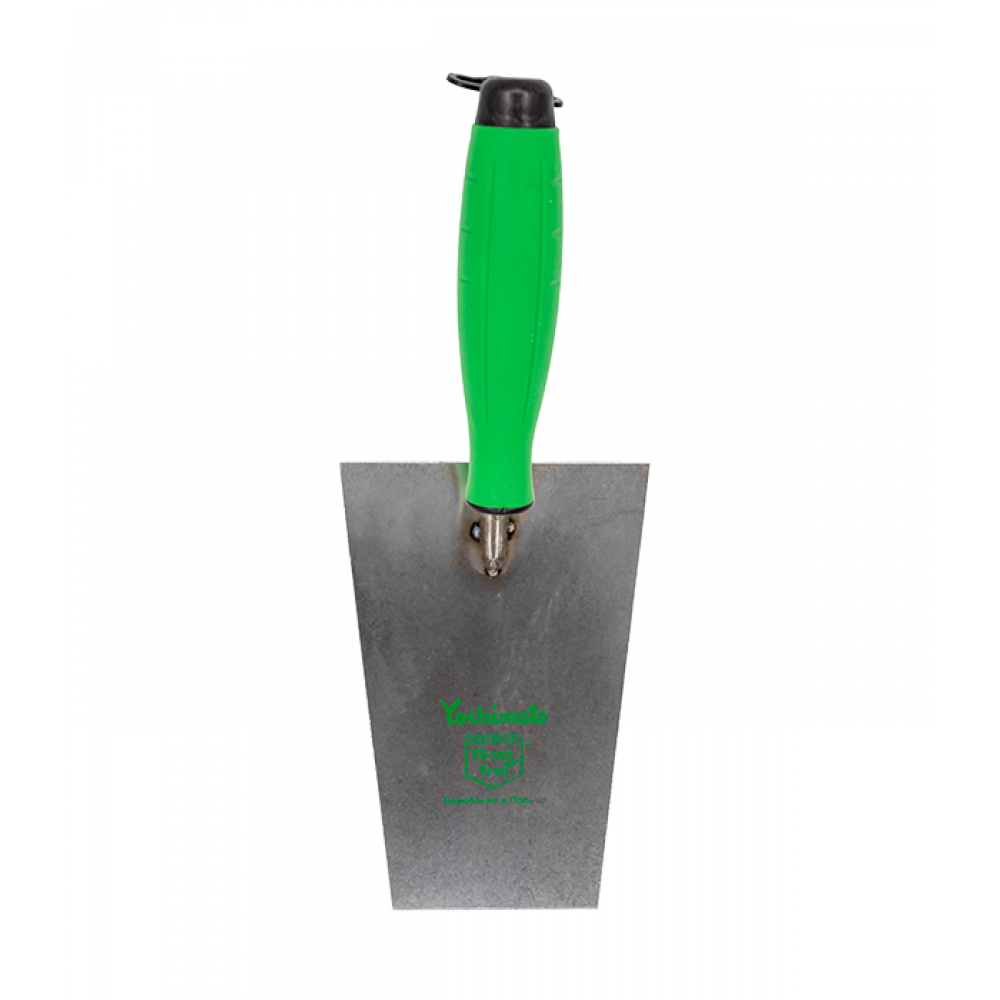 Кельма каменщика Yoshimoto, нержавеющая сталь, ручка 2К, 180мм