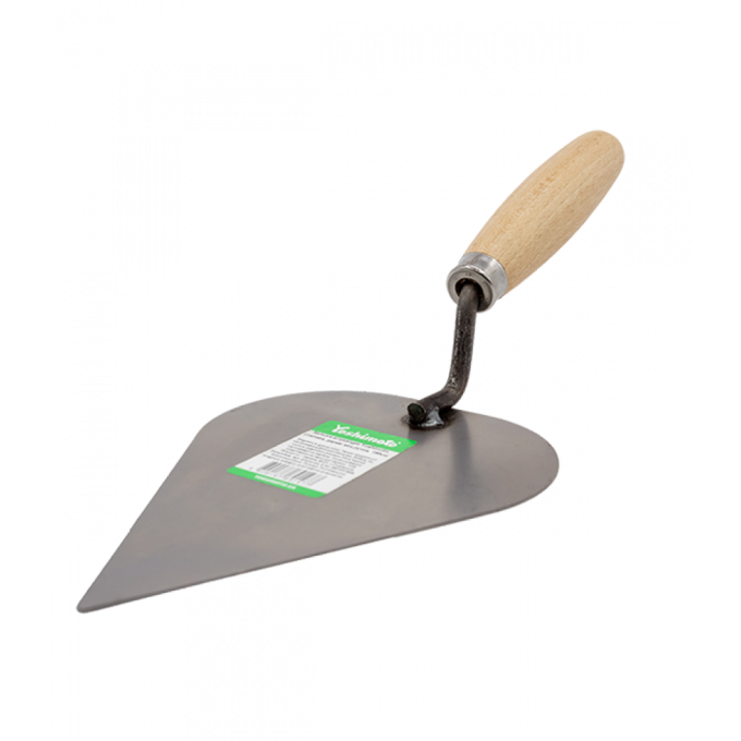 Кельма штукатура Yoshimoto, стальная, деревянная ручка, 190мм