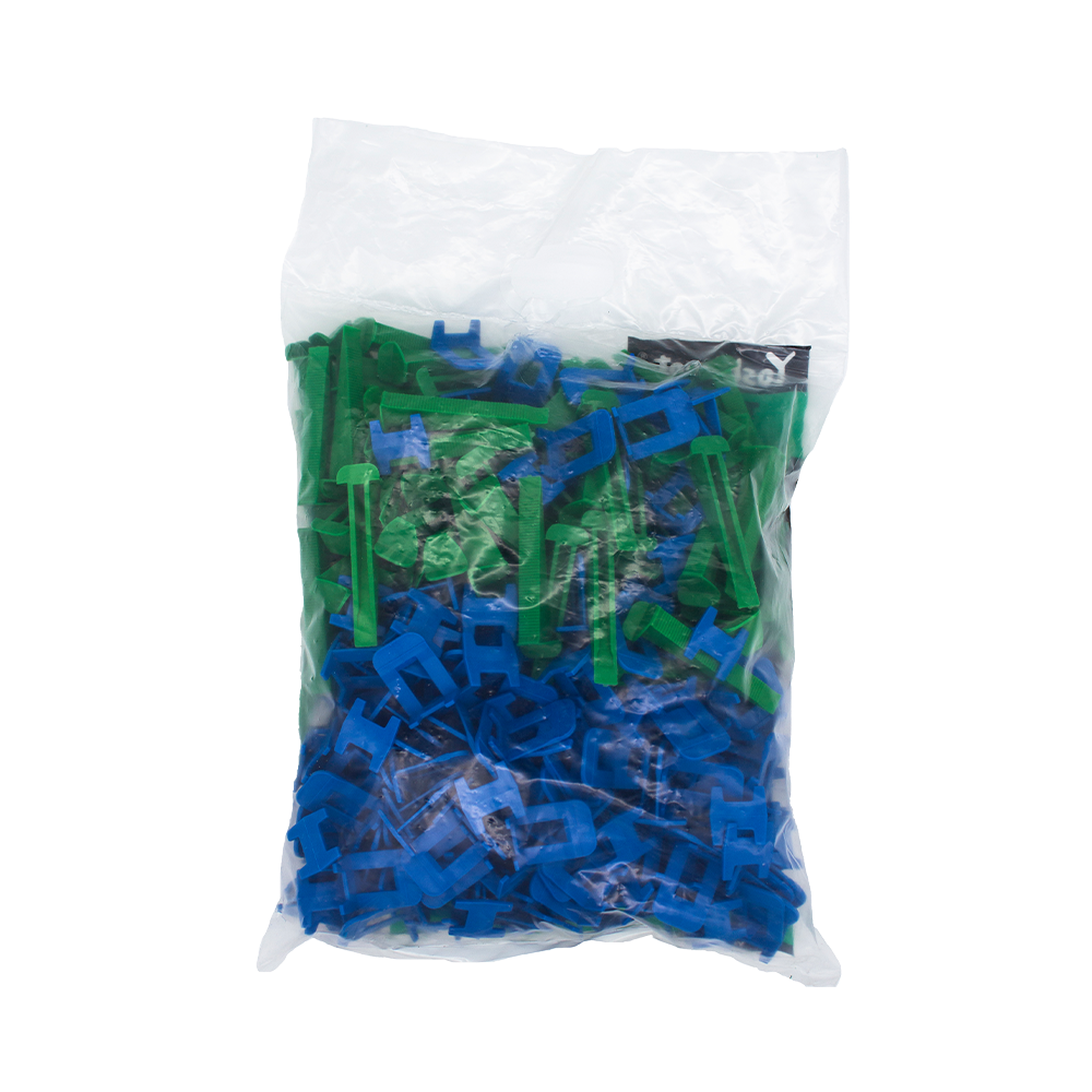 Система выравнивания плитки 1,5мм Yoshimoto ( клипсы 250/клинья 100 ) -Полиэтилен