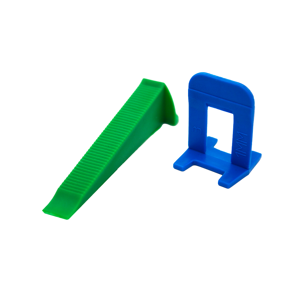 Система вирівнювання плитки 1мм Yoshimoto ( кліпси 250/клини 100 ) -Поліетилен