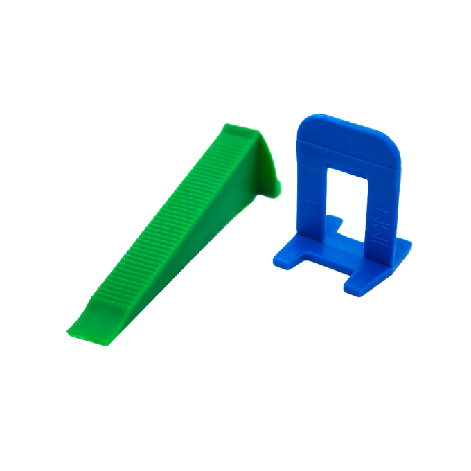 Система вирівнювання плитки 1мм Yoshimoto ( кліпси 250/клини 100 ) -Поліетилен